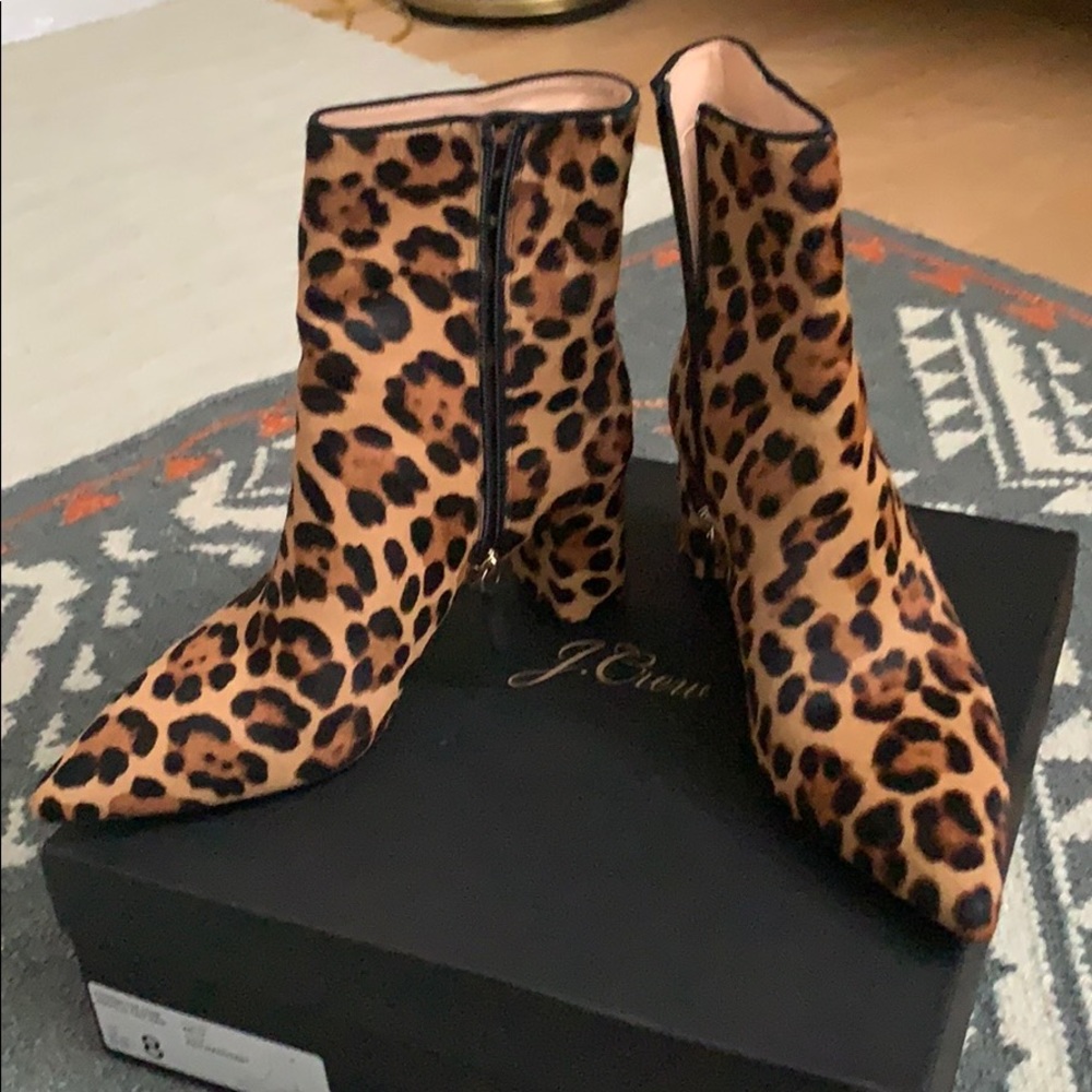 COPY - BNIB J Crew leopard Ankle boots